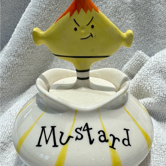 Holt Howard Other - Yellow Mustard Ceramic Jar